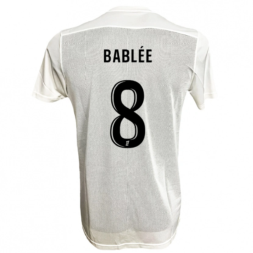 Danxen Män Alix Bablée #8 Svart Vit Bortatröja Matchtröjor 2025/26 Tröjor T-Tröja
