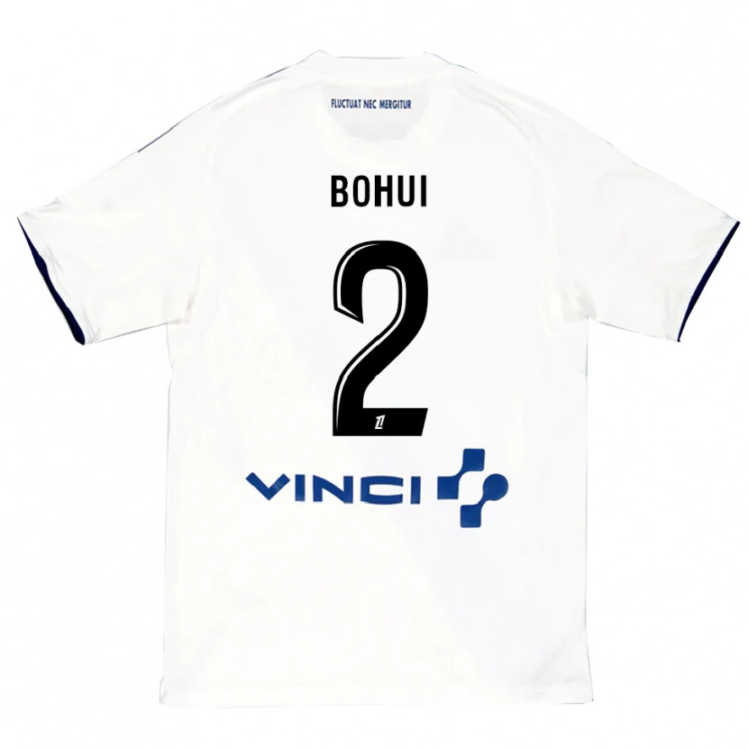 Danxen Män Isaiah Bohui #2 Vit Blå Bortatröja Matchtröjor 2025/26 Tröjor T-Tröja