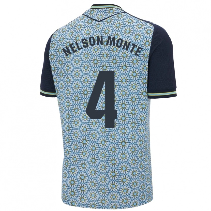 Danxen Män Nélson Monte #4 Blå Marinblå Bortatröja Matchtröjor 2025/26 Tröjor T-Tröja