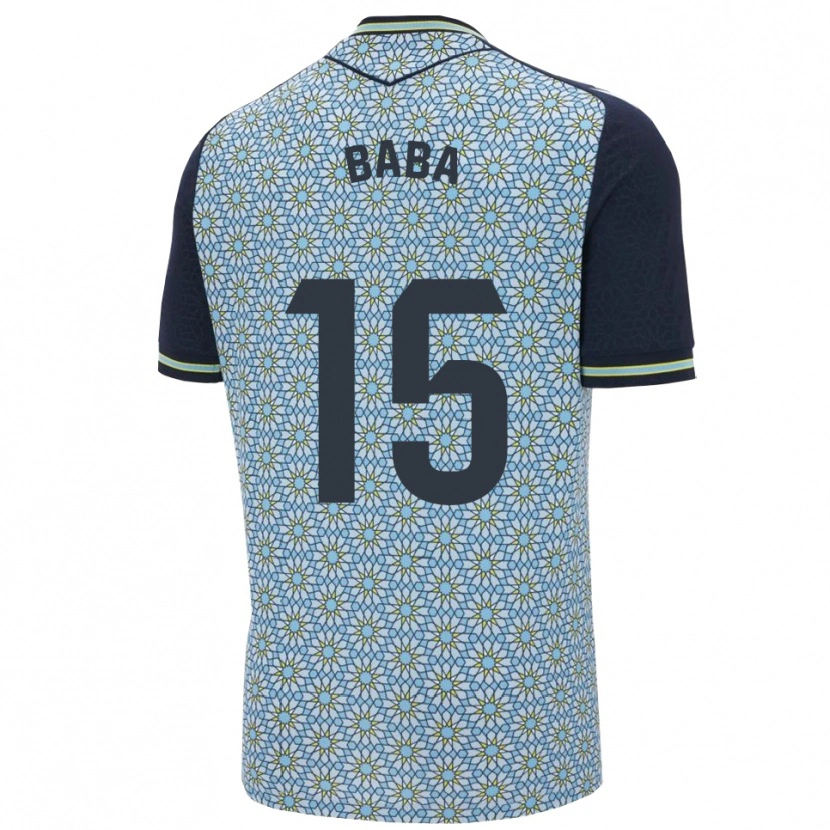 Danxen Män Iddrisu Baba #15 Blå Marinblå Bortatröja Matchtröjor 2025/26 Tröjor T-Tröja