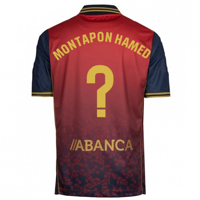 Danxen Män Fadil Montapon Hamed #0 Röd Marinblå Bortatröja Matchtröjor 2025/26 Tröjor T-Tröja