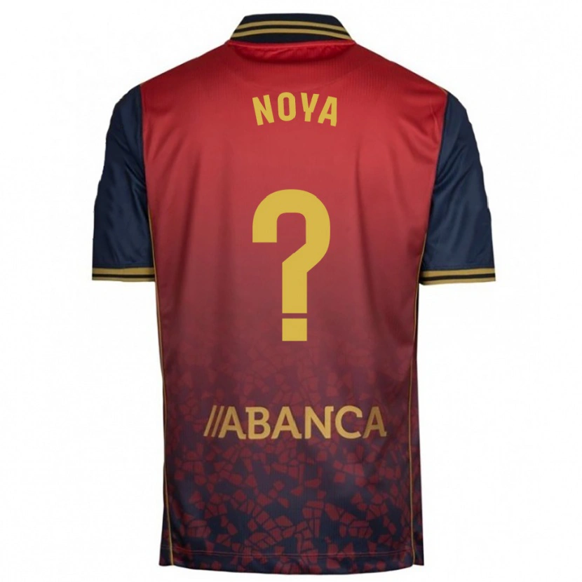 Danxen Män Román Noya #0 Röd Marinblå Bortatröja Matchtröjor 2025/26 Tröjor T-Tröja