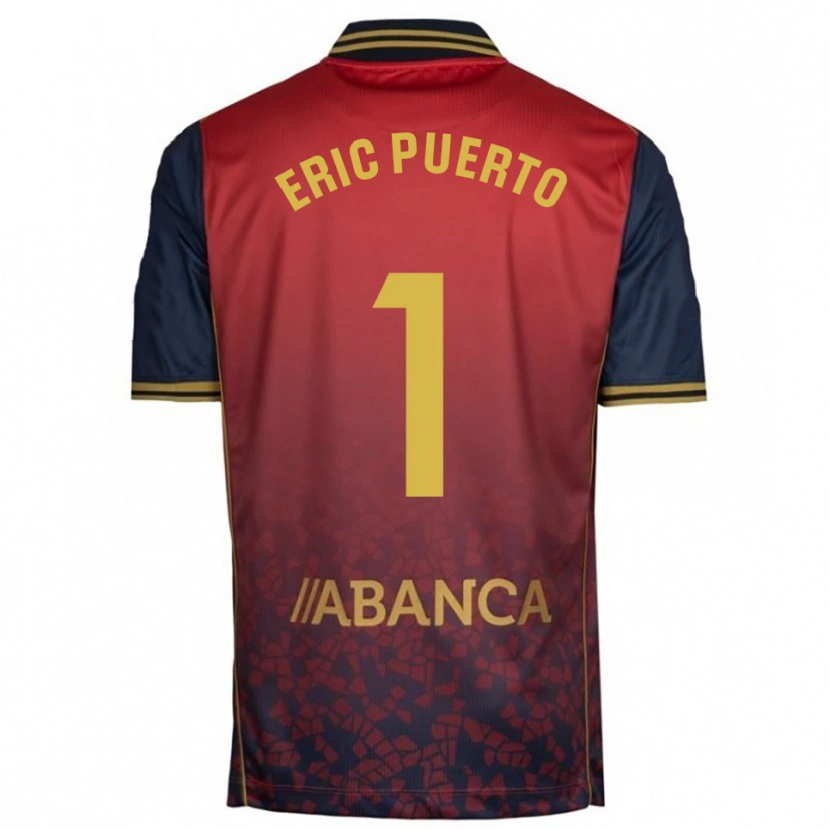 Danxen Män Eric Puerto #1 Röd Marinblå Bortatröja Matchtröjor 2025/26 Tröjor T-Tröja