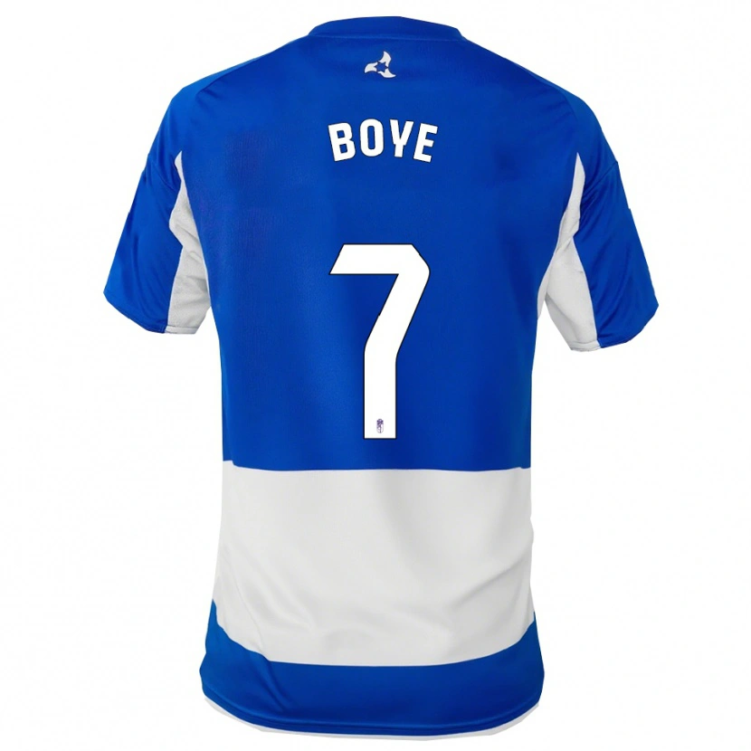 Danxen Män Lucas Boyé #7 Blå Vit Bortatröja Matchtröjor 2025/26 Tröjor T-Tröja