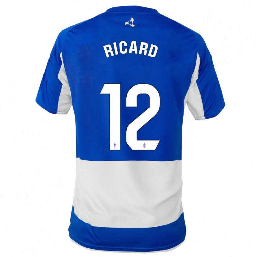 Danxen Män Ricard Sanchez #12 Blå Vit Bortatröja Matchtröjor 2025/26 Tröjor T-Tröja