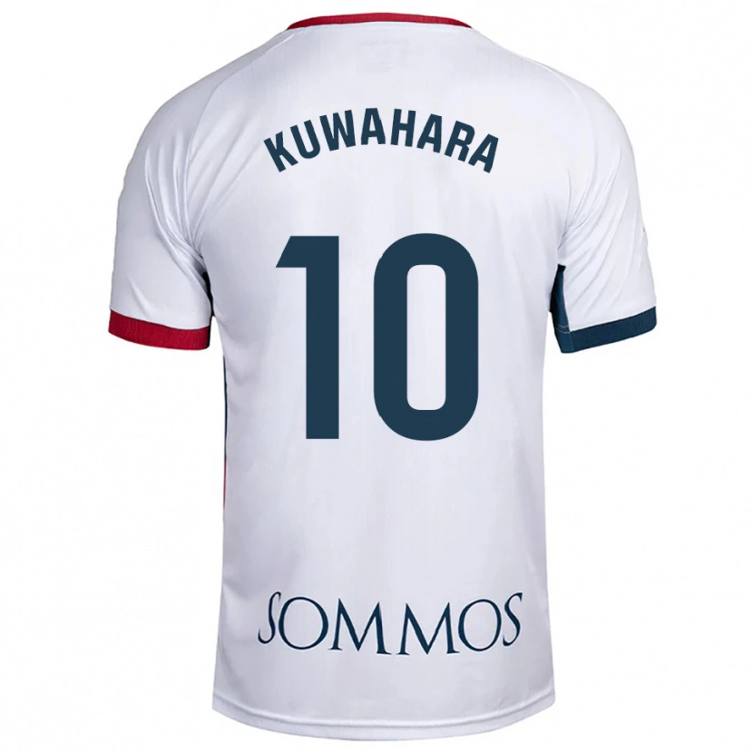 Danxen Män Akane Kuwahara #10 Vit Röd Bortatröja Matchtröjor 2025/26 Tröjor T-Tröja