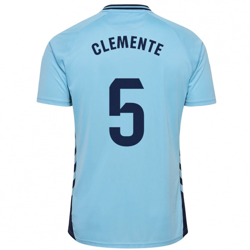Danxen Män Enrique Clemente #5 Himmelsblå Bortatröja Matchtröjor 2025/26 Tröjor T-Tröja