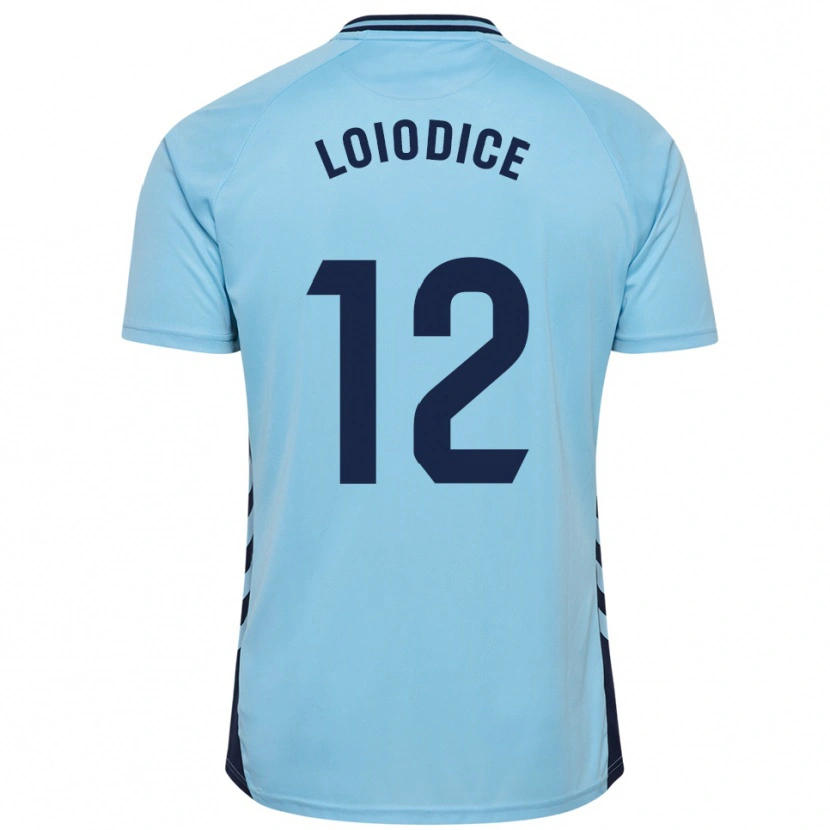 Danxen Män Enzo Loiodice #12 Himmelsblå Bortatröja Matchtröjor 2025/26 Tröjor T-Tröja