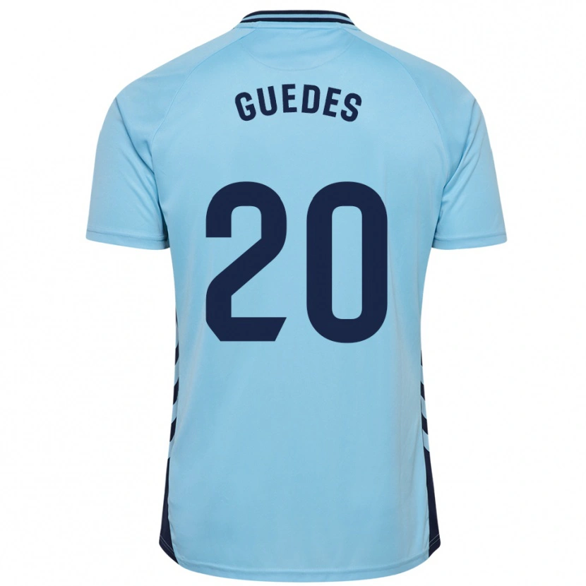 Danxen Män Johan Guedes #20 Himmelsblå Bortatröja Matchtröjor 2025/26 Tröjor T-Tröja