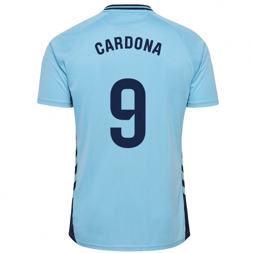 Danxen Män Marc Cardona #9 Himmelsblå Bortatröja Matchtröjor 2025/26 Tröjor T-Tröja
