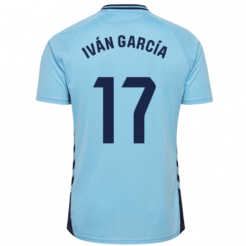 Danxen Män Iván García #17 Himmelsblå Bortatröja Matchtröjor 2025/26 Tröjor T-Tröja