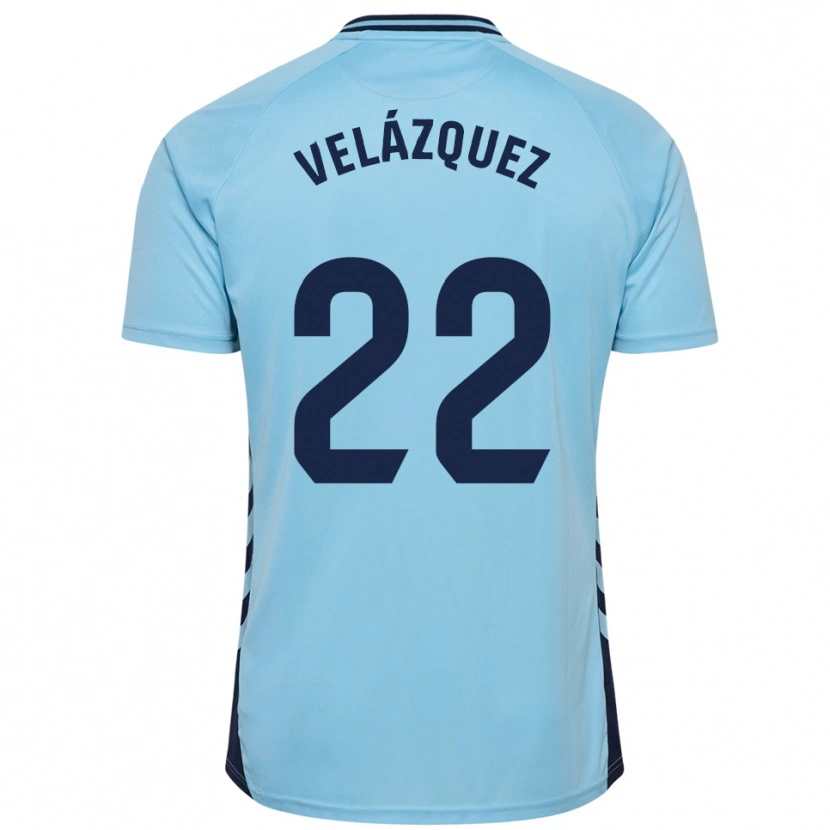 Danxen Män Brian Velázquez #22 Himmelsblå Bortatröja Matchtröjor 2025/26 Tröjor T-Tröja
