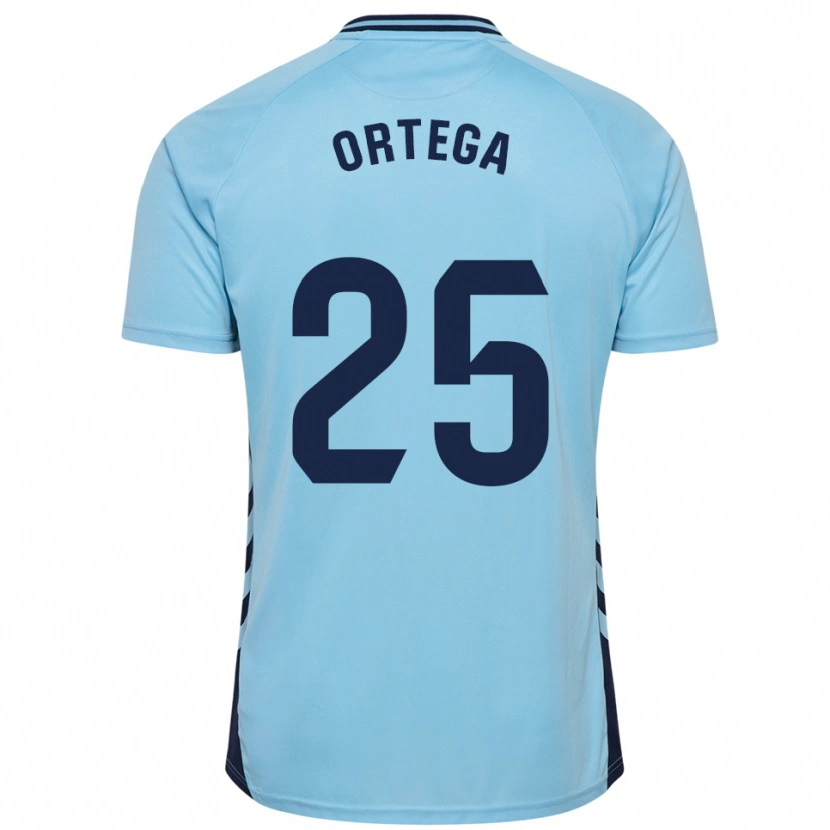 Danxen Män Edián Ortega #25 Himmelsblå Bortatröja Matchtröjor 2025/26 Tröjor T-Tröja