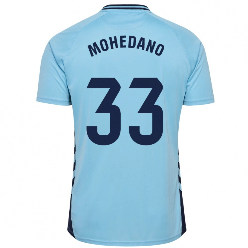 Danxen Män Eduard Mohedano #33 Himmelsblå Bortatröja Matchtröjor 2025/26 Tröjor T-Tröja