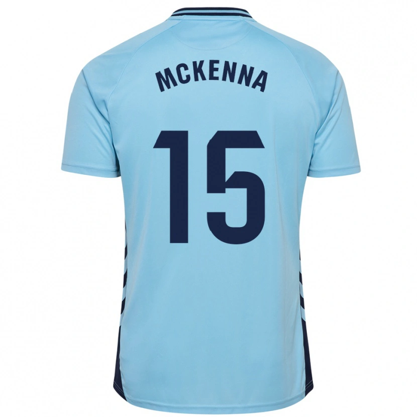 Danxen Män Scott Mckenna #15 Himmelsblå Bortatröja Matchtröjor 2025/26 Tröjor T-Tröja