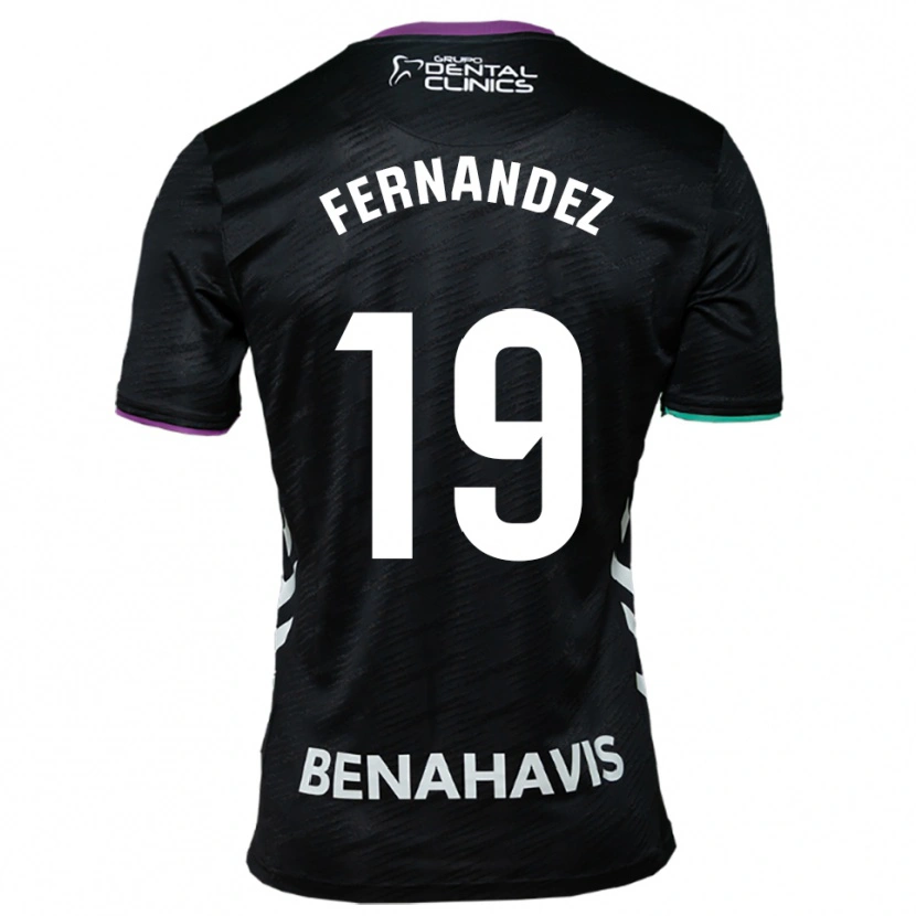 Danxen Män Raúl Fernández #19 Svart Lila Grön Bortatröja Matchtröjor 2025/26 Tröjor T-Tröja