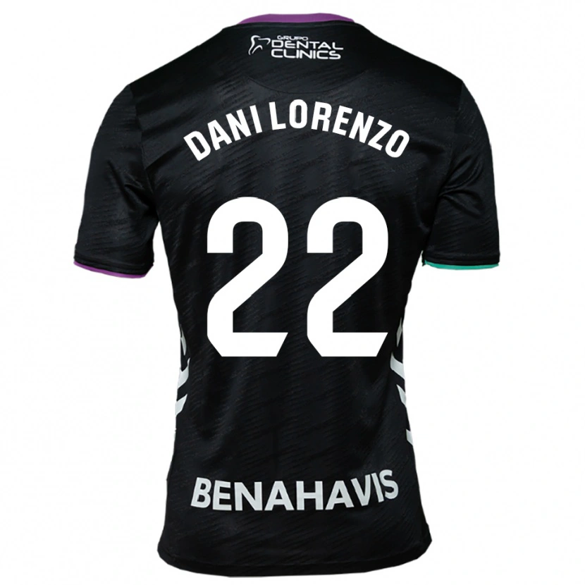 Danxen Män Dani Lorenzo #22 Svart Lila Grön Bortatröja Matchtröjor 2025/26 Tröjor T-Tröja