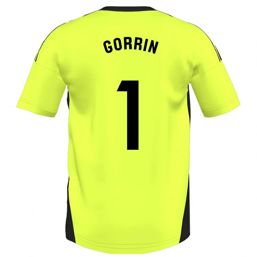 Danxen Män Ale Gorrin #1 Fluorescerande Gul Bortatröja Matchtröjor 2025/26 Tröjor T-Tröja
