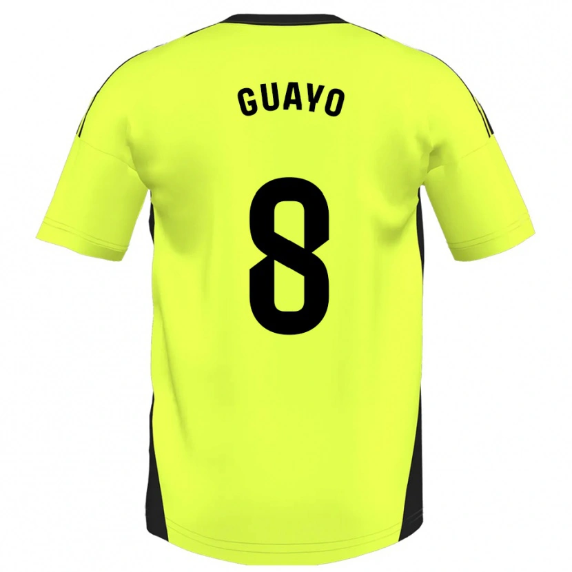 Danxen Män Guayo #8 Fluorescerande Gul Bortatröja Matchtröjor 2025/26 Tröjor T-Tröja