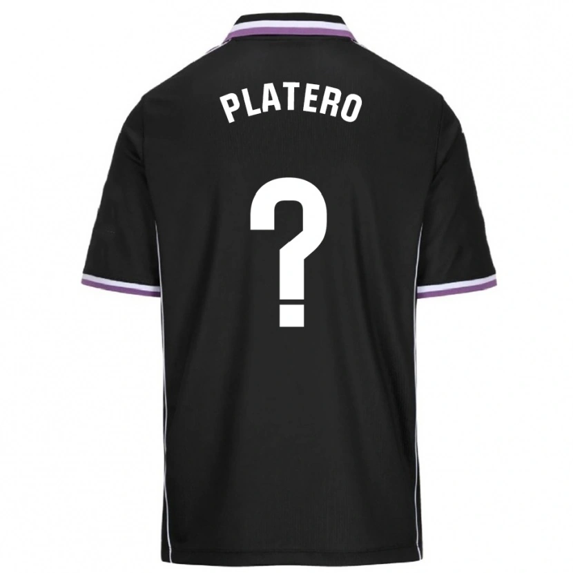 Danxen Män Miguel Platero #0 Lila Svart Bortatröja Matchtröjor 2025/26 Tröjor T-Tröja