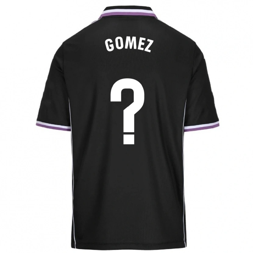 Danxen Män Adrián Gómez #0 Lila Svart Bortatröja Matchtröjor 2025/26 Tröjor T-Tröja