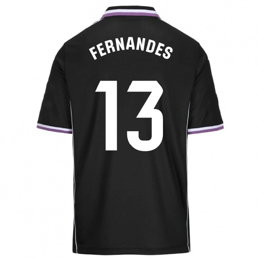 Danxen Män Guilherme Fernandes #13 Lila Svart Bortatröja Matchtröjor 2025/26 Tröjor T-Tröja