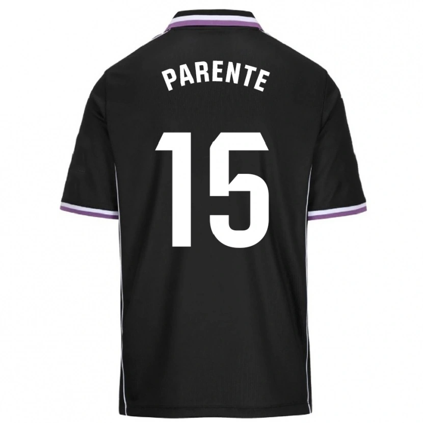 Danxen Män Iago Parente #15 Lila Svart Bortatröja Matchtröjor 2025/26 Tröjor T-Tröja