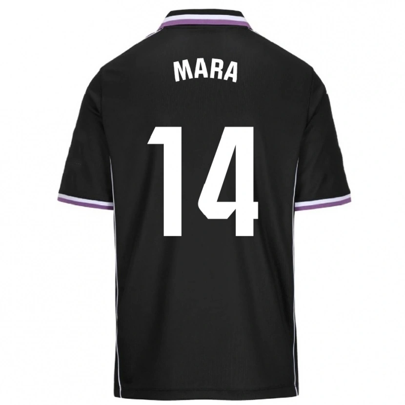 Danxen Män Mara Martínez Fuertes #14 Lila Svart Bortatröja Matchtröjor 2025/26 Tröjor T-Tröja