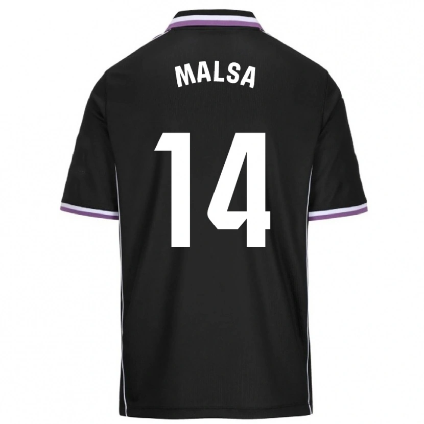 Danxen Män Mickaël Malsa #14 Lila Svart Bortatröja Matchtröjor 2025/26 Tröjor T-Tröja