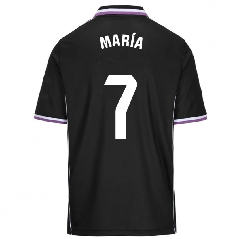 Danxen Män María González Bombín #7 Lila Svart Bortatröja Matchtröjor 2025/26 Tröjor T-Tröja