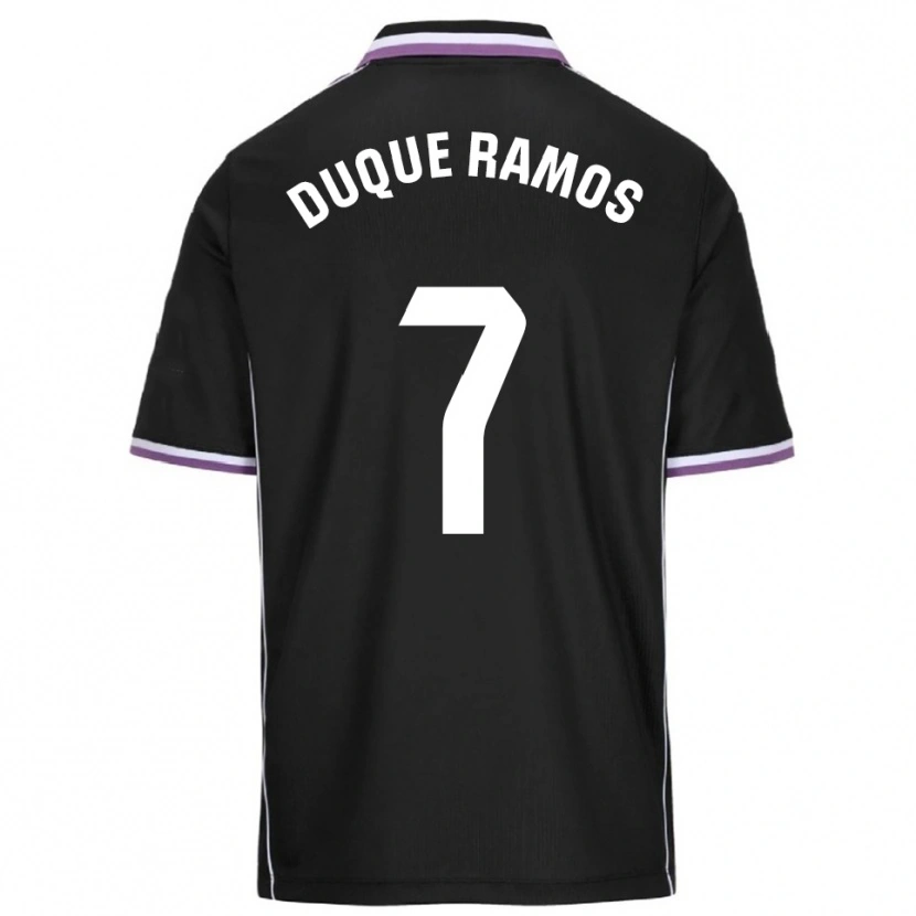 Danxen Män Carmen Duque Ramos #7 Lila Svart Bortatröja Matchtröjor 2025/26 Tröjor T-Tröja