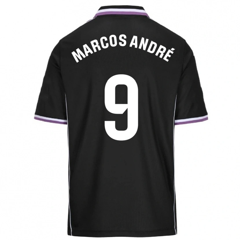 Danxen Män Marcos André #9 Lila Svart Bortatröja Matchtröjor 2025/26 Tröjor T-Tröja