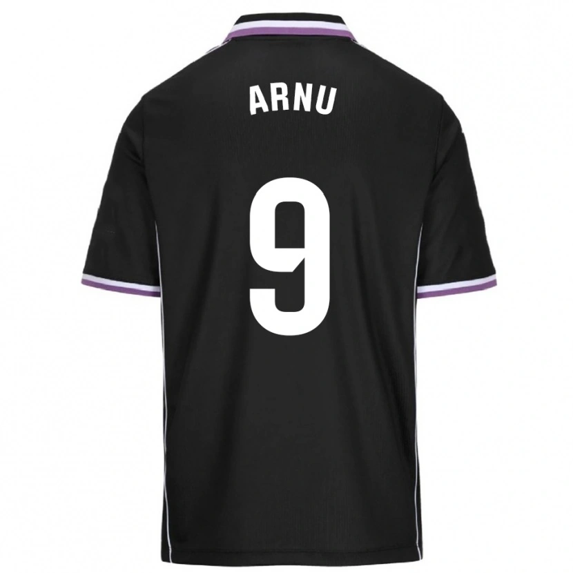 Danxen Män Adrián Arnu #9 Lila Svart Bortatröja Matchtröjor 2025/26 Tröjor T-Tröja