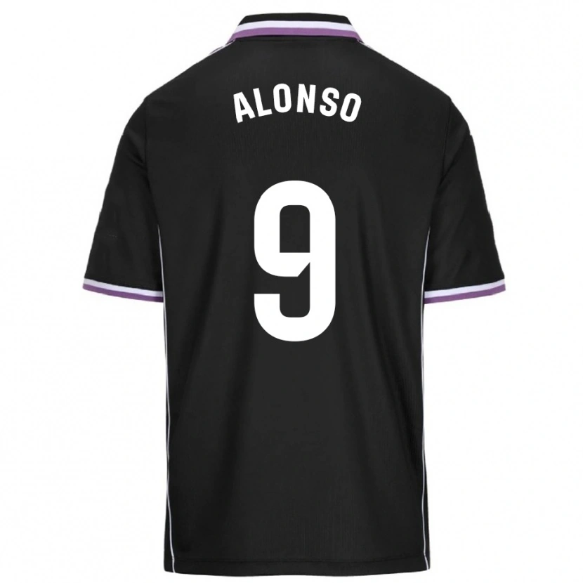 Danxen Män María Alonso Hidalgo #9 Lila Svart Bortatröja Matchtröjor 2025/26 Tröjor T-Tröja