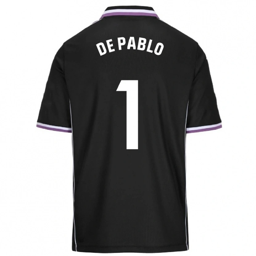 Danxen Män Álvaro De Pablo #1 Lila Svart Bortatröja Matchtröjor 2025/26 Tröjor T-Tröja