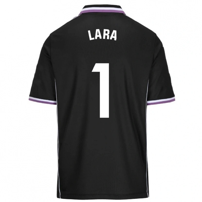 Danxen Män Lara Lara De Las Heras Coello #1 Lila Svart Bortatröja Matchtröjor 2025/26 Tröjor T-Tröja