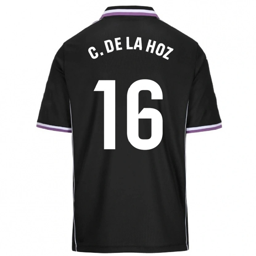 Danxen Män César De La Hoz #16 Lila Svart Bortatröja Matchtröjor 2025/26 Tröjor T-Tröja