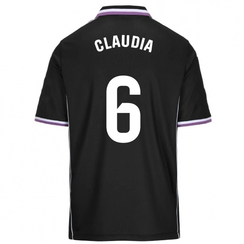 Danxen Män Claudia Gómez Villagrá #6 Lila Svart Bortatröja Matchtröjor 2025/26 Tröjor T-Tröja