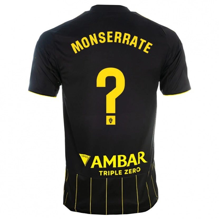 Danxen Män Jano Monserrate #0 Svart Gul Bortatröja Matchtröjor 2025/26 Tröjor T-Tröja