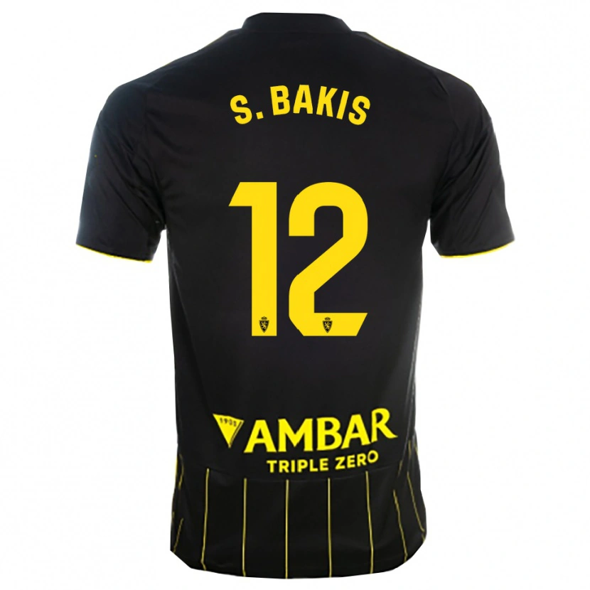 Danxen Män Sinan Bakış #12 Svart Gul Bortatröja Matchtröjor 2025/26 Tröjor T-Tröja