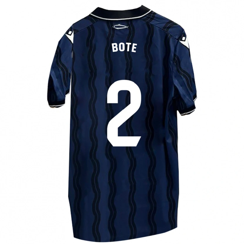 Danxen Män Jorge Bote #2 Mörkblå Svart Bortatröja Matchtröjor 2025/26 Tröjor T-Tröja