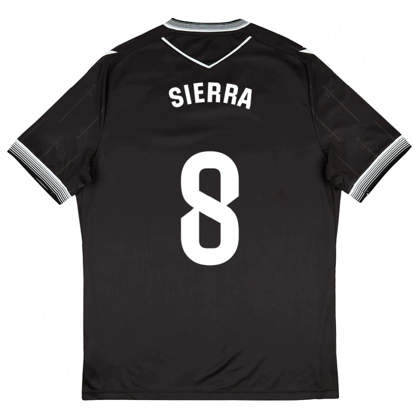 Danxen Män Grego Sierra #8 Svart Vit Bortatröja Matchtröjor 2025/26 Tröjor T-Tröja