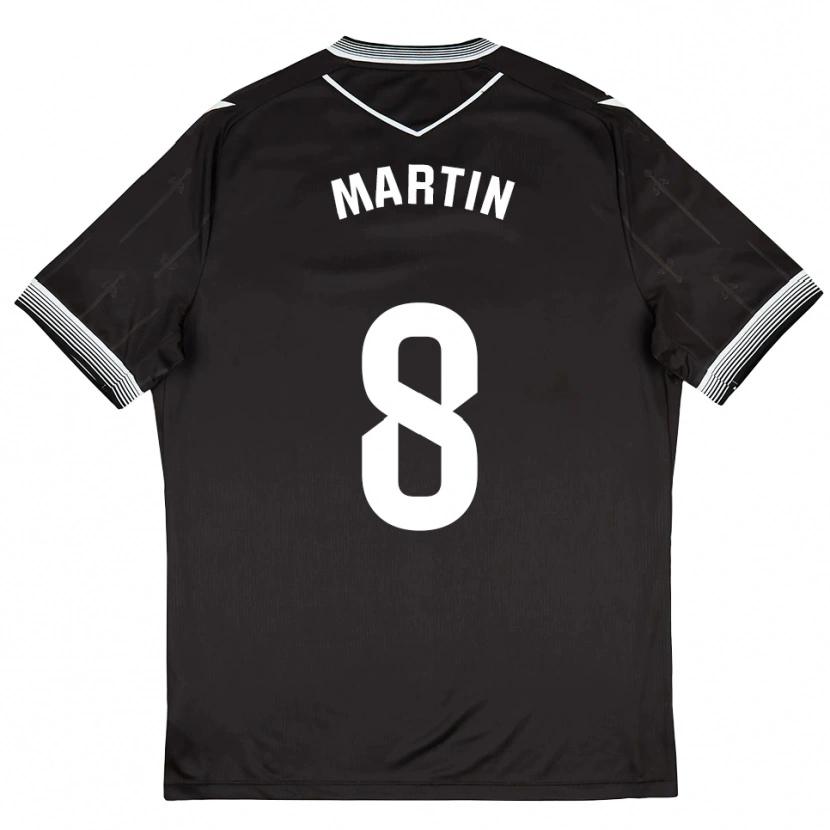 Danxen Män Ander Martín #8 Svart Vit Bortatröja Matchtröjor 2025/26 Tröjor T-Tröja