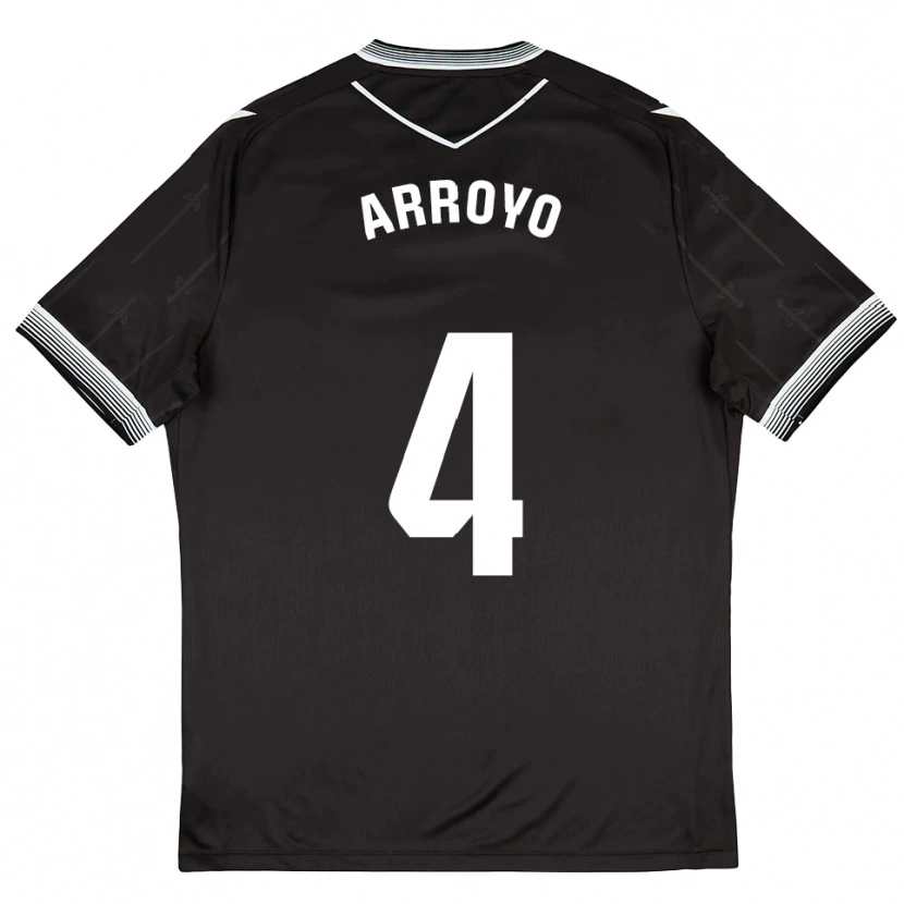 Danxen Män Anderson Arroyo #4 Svart Vit Bortatröja Matchtröjor 2025/26 Tröjor T-Tröja