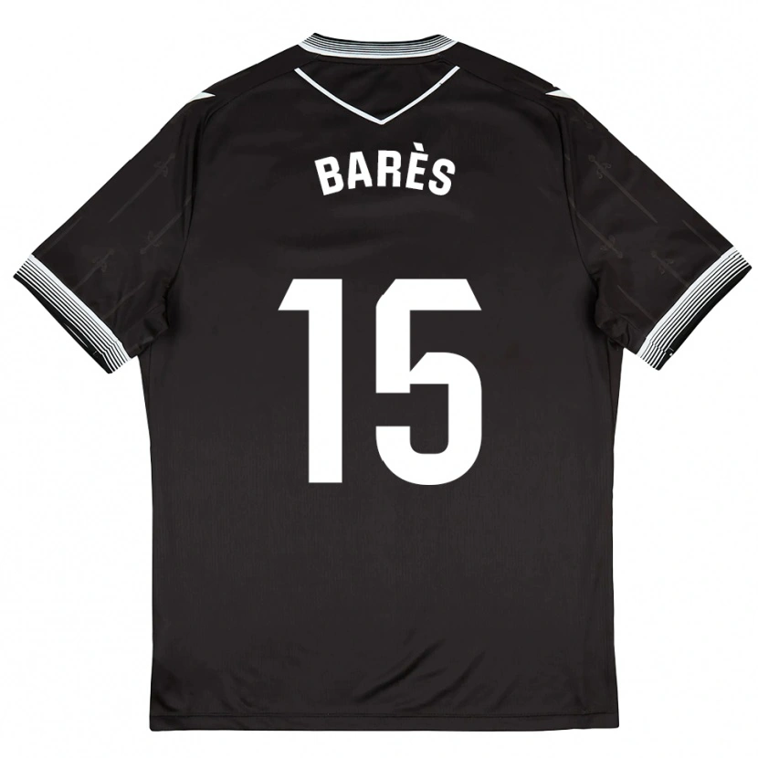 Danxen Män Gabriel Barès #15 Svart Vit Bortatröja Matchtröjor 2025/26 Tröjor T-Tröja