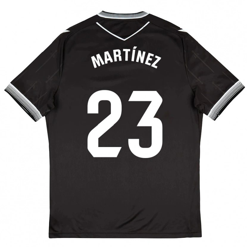 Danxen Män Jan Martínez #23 Svart Vit Bortatröja Matchtröjor 2025/26 Tröjor T-Tröja