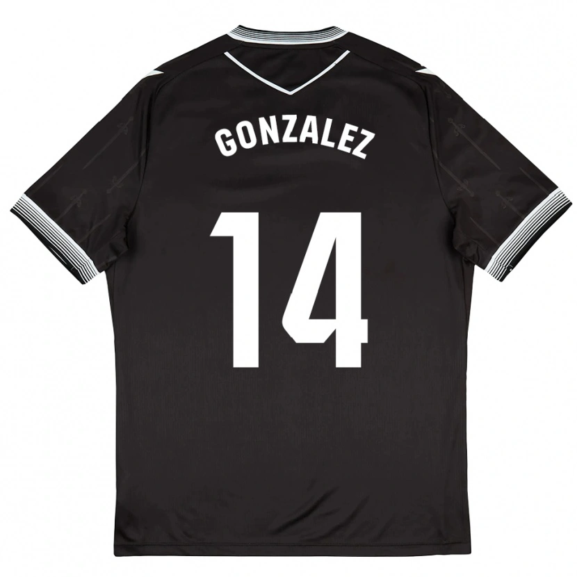 Danxen Män David González #14 Svart Vit Bortatröja Matchtröjor 2025/26 Tröjor T-Tröja
