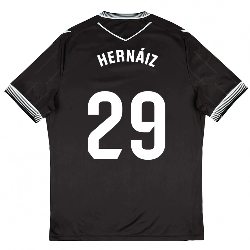 Danxen Män David Hernáiz #29 Svart Vit Bortatröja Matchtröjor 2025/26 Tröjor T-Tröja