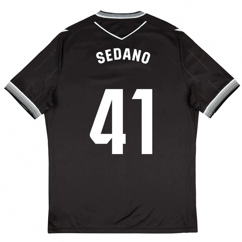 Danxen Män Hugo Sedano #41 Svart Vit Bortatröja Matchtröjor 2025/26 Tröjor T-Tröja