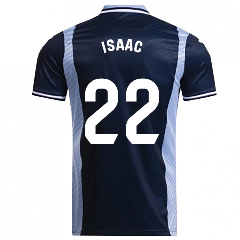 Danxen Män Carlos Isaac #22 Marinblå Himmelsblå Bortatröja Matchtröjor 2025/26 Tröjor T-Tröja